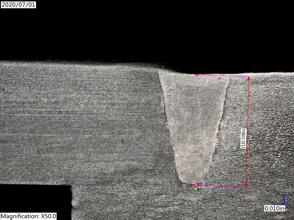 Weld Cross Section